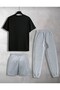 3-Piece Unisex Tshirt-Shorts-Sweatpants Combination Printed - 2