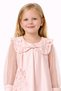 Girl's Powder Floral Appliqué Dress – Elegant Special Occasion Model with Tulle Sleeves, Ages 2-6 - 2