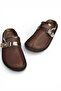 Y250505015 Brown Mesh Closed Front Women's Slipper - 7