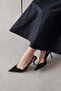 Comfy Women's Heeled Patent Leather Shoes Black - 2