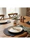 2Pcs Double Face Edge-Stitched Black Leather Placemat As00120-33X44 cm Supla - 4