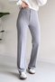 High Waisted Cotton K Crepe Fabric Palazzo Pants - 2