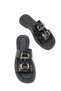 Aurora Flora Women's Slippers 0012903 Black Rustic - 3