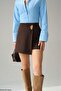 Women's Premium Shorts Skirt with Brooch - 4