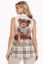 Women’s Casual Teddy Patch Vest – Stylish Sleeveless Fashion Jacket - 2