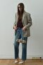Blue Courtney Wide Leg Jean - 7