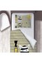 Children's Room Cotton Lu Duvet Cover Set Bed Sheet Sız Zebra No.00310 - 2