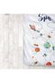 Children's Room Cotton Lu Duvet Cover Set Bed Sheet Sız Uzay No.00205 - 7