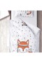 Children's Room Cotton Lu Duvet Cover Set Bed Sheet Sız Tilki Ve Orman Tema - 3