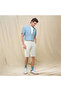Men's Slim Linen Cotton Bermuda Shorts - 2