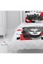Children's Room Cotton Lu Duvet Cover Set Bed Sheet Sız Artistic Female Face and Flower - 7