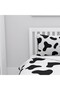 Children's Room Cotton Lu Duvet Cover Set Bed Sheet Cow Pattern - 4