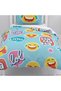 Children's Room Cotton Lu Duvet Cover Set Bed Sheet Sız Emoji Characters - 6