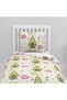 Children's Room Cotton Lu Duvet Cover Set Bed Sheet Sız Yoga Practicing Avocado - 3