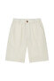 Men's Slim Linen Cotton Bermuda Shorts - 4
