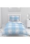 Children's Room Cotton Lu Duvet Cover Set Bed Sheet Sız Plaid No.55095