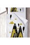 Children's Room Cotton Lu Duvet Cover Set Bed Sheet Sız Dağ Manzarası Ve Balonlar - 3