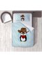 Children's Room Cotton Lu Duvet Cover Set Bed Sheet Sız Kovboy Penguen