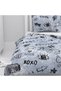 Children's Room Cotton Lu Duvet Cover Set Bed Sheet Sız Music and Graffiti Themed so - 7