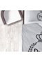 Children's Room Cotton Lu Duvet Cover Set Bed Sheet Sız Kraliyet / Prens - 4