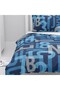 Children's Room Cotton Lu Duvet Cover Set Bed Sheet Sız Letters and Numbers - 7