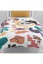 Children's Room Cotton Lu Duvet Cover Set Bed Sheet Sız Soyut Shapes No.55122 - 6