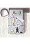 Children's Room Cotton Lu Duvet Cover Set Bed Sheet Sız Orman Hayvanları No.01444