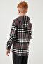 Hooded Double Pocket Plaid Lumberjack Shirt Boy's Shirt Cf25W81786 - 8