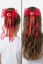 23 April Special Occasions Turkish Flag Bow t Tulle with Clip Buckle Red for School and Daily Use - 5