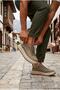 26Y514 Comfortable Lightweight Sole Textile Rubber Laced Sneakers Men's Shoes