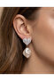 🤍   Heart Detailed Pearl Dangle Earrings