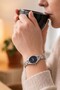 Silver Women's Wristwatch with Navy Blue Dial – Minimal Special Design Steel Luxury Analog Women's Watch - 6