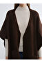 Esvab • Modern & Distinctive Shawl Roba Collar Loose Fit Women's Knitwear Poncho - 3