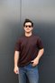 Men's Super Quality Modal Fabric Crew Neck Short Sleeve Oversized T-Shirt Sun304 - 3