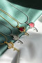 Steel Necklace with Tulip Figure - 3