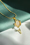 Steel Necklace with Tulip Figure