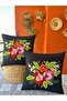 Panch Punch 2 Li Set Tool Rose Model Cushion Cover Handmade Manual Work Black Color