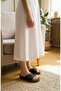 Cork Mounted Sole Single Buckled Women's Slipper - 3