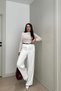 Gökkuşaği Women's High Waist Pleated Basic Palazzo Pants - 4