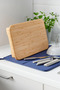 Kitchen Vacuum Sealed Bamboo Lid White Glass Jar Spice Jar Set with Stand, Set of 6 - 8