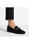 (Park Moda) Buckle Detail Daily Women's Loafers Shoes Black - 8