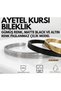3 Pcs Ayetel Kürsi Bracelet Gold Black Silver Color Adjustable Spirituality and Evil Eye Bracelet - 2