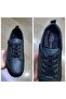 Women's Genuine Leather Orthopedic Wide, Comfortable Transitional Khaki Green Velcro Shoes - 2