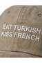''Eat Turkish Kiss French'' Embroidered Washed Cap - 2