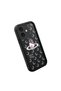 iPhone 16 Plus Compatible Black Silicone Case Shockproof with Camera Protection Stylish Print - 3