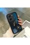 Poco X7 Pro Compatible Black Silicone Case Shockproof with Camera Protection Dragon Pattern
