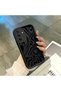 Samsung Galaxy A17/A26 Compatible Black Silicone Case Shockproof with Camera Protection Leopard Printed I