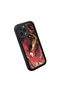 iPhone 13 Pro Compatible Black Silicone Case Shockproof with Camera Protection Dragon Pattern - 3