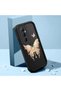 حافظة سيليكون سوداء متوافقة مع هاتف Realme C65 4G مقاومة للصدمات مع حماية للكاميرا على شكل فراشة منقوش - 2