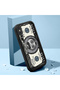 iPhone XS Max Compatible Black Silicone Case Shockproof with Camera Protection Cartoon Pattern - 2